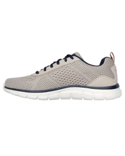 SKECHERS - TRACK - LESHUR - Sneakers taupe con dettagli blu