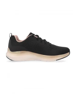 SKECHERS - VAPOR FOAM MIDNIGHT GLIMMER - Sneakers nera da donna con dettagli oro