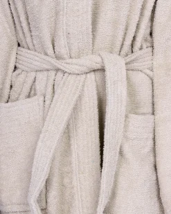 SOLO SOPRANI - Accappatoio unisex con cappuccio tortora