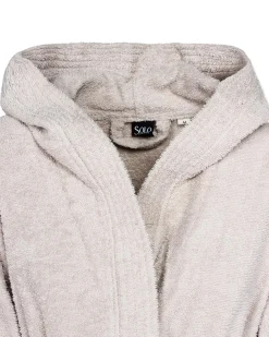 SOLO SOPRANI - Accappatoio unisex con cappuccio tortora