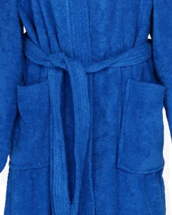 SOLO SOPRANI - Accappatoio unisex con cappuccio blu