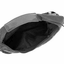 SOLO SOPRANI - Borsa sacca nera con tasca frontale, tracolla removibile