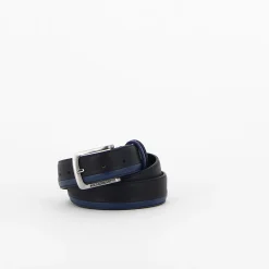 SOLO SOPRANI - Cinta da uomo blu  in VERA PELLE
