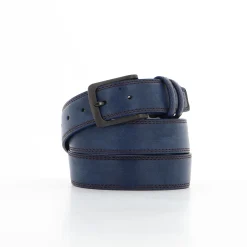 SOLO SOPRANI - Cinta jeans da uomo con fodera in VERA PELLE