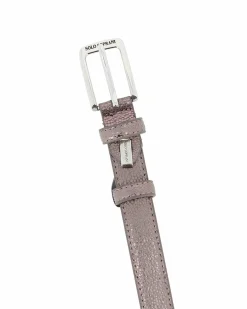 SOLO SOPRANI - Cinta taupe da donna con fodera in VERA PELLE