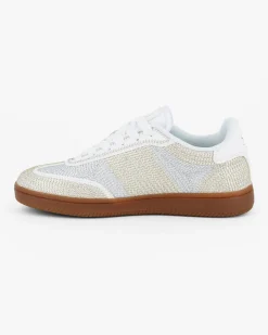 SOLO SOPRANI COUTURE - Sneakers con motivo intreccio oro e argento