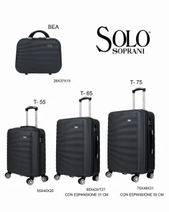 SOLO SOPRANI - TROLLEY ABS CON 4 RUOTE DOPPIE