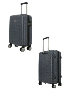 SOLO SOPRANI - TROLLEY BLU LOGGATO IN ABS 4 RUOTE