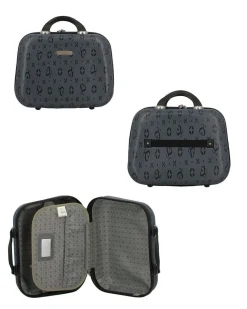 SOLO SOPRANI - TROLLEY BLU LOGGATO IN ABS 4 RUOTE