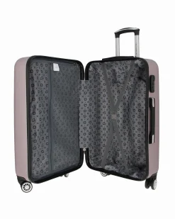 SOLO SOPRANI - TROLLEY GRIGIO IN ABS 4 RUOTE DOPPIE CON STAMPA LOGO