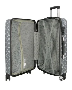 SOLO SOPRANI - TROLLEY GRIGIO LOGGATO IN ABS 4 RUOTE