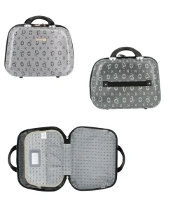 SOLO SOPRANI - TROLLEY GRIGIO LOGGATO IN ABS 4 RUOTE