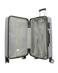 SOLO SOPRANI - TROLLEY GRIGIO LOGGATO IN ABS 4 RUOTE