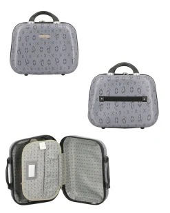 SOLO SOPRANI - TROLLEY GRIGIO LOGGATO IN ABS 4 RUOTE