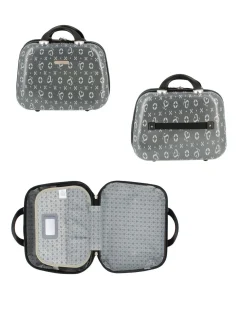 SOLO SOPRANI - TROLLEY GRIGIO SCURO LOGGATO IN ABS 4 RUOTE