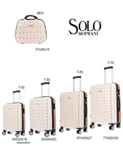 SOLO SOPRANI - TROLLEY LATTE LOGGATO IN ABS 4 RUOTE