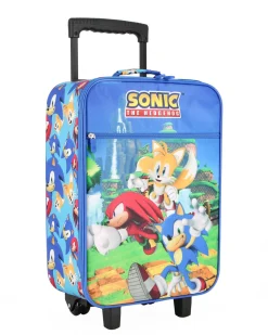 SONIC - TROLLEY BLU SEMIRIGIDO CON TASCA FRONTALE