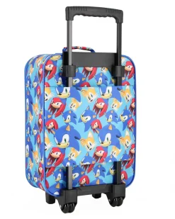 SONIC - TROLLEY BLU SEMIRIGIDO CON TASCA FRONTALE