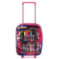 SPIDERMAN - Trolley con colori, album e adesivi