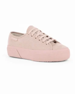 SUPERGA - SCARPA 3790 PLATFORM IN CAMOSCIO ROSA DA DONNA
