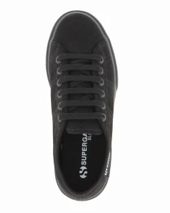 SUPERGA - SCARPA 3790 PLATFORM IN CAMOSCIO NERO DA DONNA