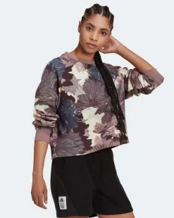 SWEAT AOP SWT PINK-MULTI