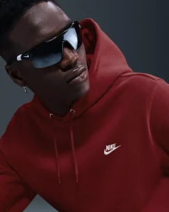 SWEAT C/CAPP.CLUB DARK RED