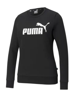 SWEAT ESS LOGO CREW FL BLACK