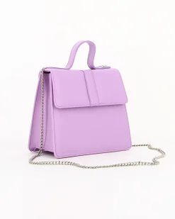TATOO  - Borsa lilla un manico con patta e tracolla, MADE IN ITALY