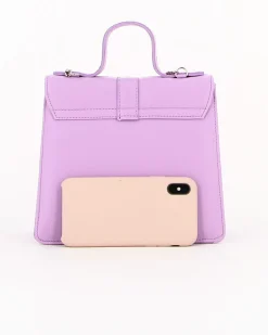 TATOO  - Borsa lilla un manico con patta e tracolla, MADE IN ITALY