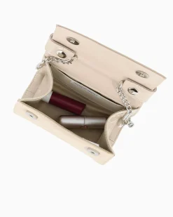 TATOO - MINIBAG BEIGE IN CAMOSCIO UN MANICO - 2034