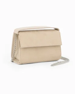TATOO - MINIBAG BEIGE IN CAMOSCIO UN MANICO - 2034