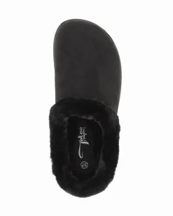 TATOO - Sabot nero con pelliccia interna