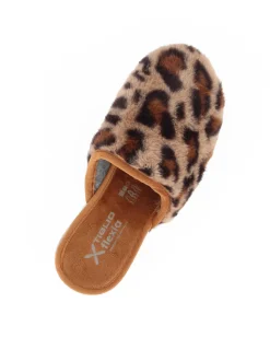 TIGLIO - Pantofola leopardata camel, MADE IN ITALY