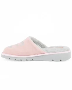 TIGLIO - Pantofola rosa da donna con pelliccia interna, MADE IN ITALY