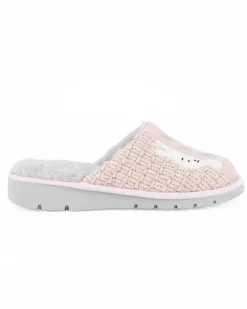 TIGLIO - Pantofola rosa da donna con pelliccia interna, MADE IN ITALY