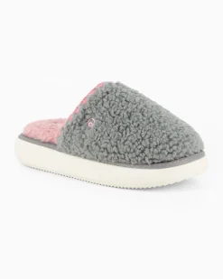 TIGLIO RAMBLAS - Pantofola grigia in peluche