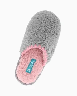 TIGLIO RAMBLAS - Pantofola grigia in peluche