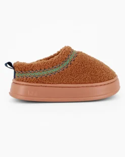 TIGLIO RAMBLAS - Pantofola nocciola in peluche