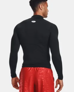 T-SHIRT ML HG ARMOUR COMP MOCK LS BLACK