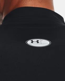 T-SHIRT ML HG ARMOUR COMP MOCK LS BLACK