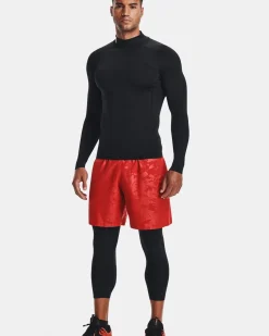 T-SHIRT ML HG ARMOUR COMP MOCK LS BLACK