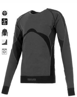 T-SHIRT ML INTIMO TERMICO JR BLACK