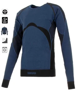 T-SHIRT ML INTIMO TERMICO JR BLUE