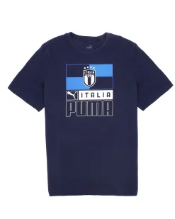 T-SHIRT MM ITALIA FIGC FTBLCORE NAV-WHT