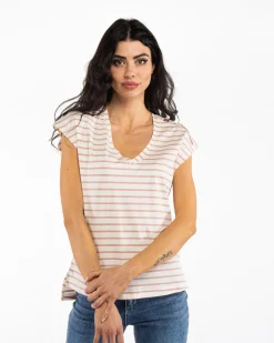 TSHIRT SMANICATA RIGATA