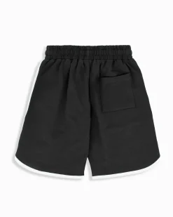 UMBRO - Bermuda ragazzi 8-16 anni nero in cotone