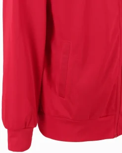 UMBRO - Tuta full zip rossa e nera acetata