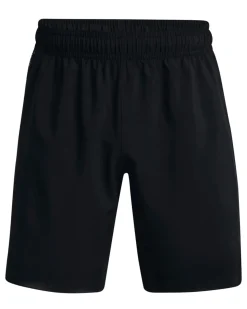 UNDER ARMOR - Pantaloncini da allenamento neri con logo laterale