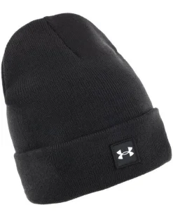 UNDER ARMOUR - BERRETTO  HALFTIME CUFF  NERO  DA UOMO, 1373155_0001